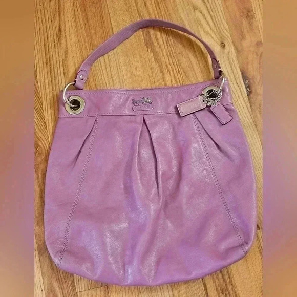 Coach Pink Leather Bag - Picture 1 of 13